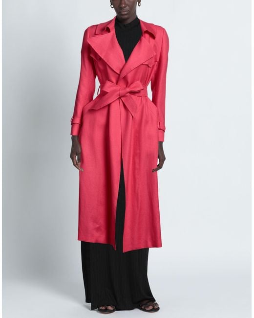 Tagliatore Red Overcoat & Trench Coat