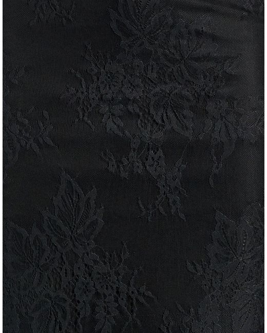 Dixie Black Maxi Skirt Polyester, Viscose, Elastane