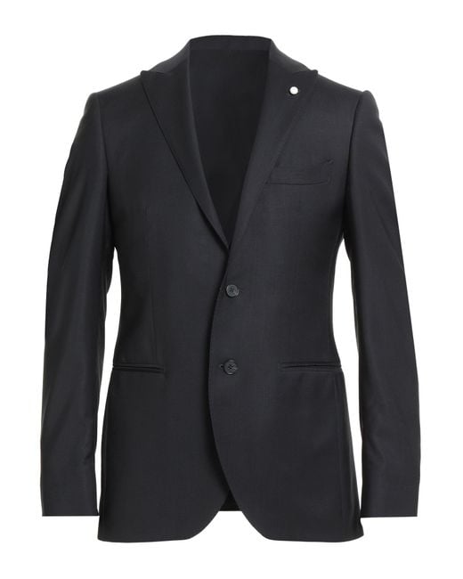 Luigi Bianchi Black Blazer for men