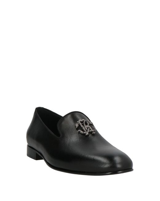 Roberto Cavalli Black Loafers for men