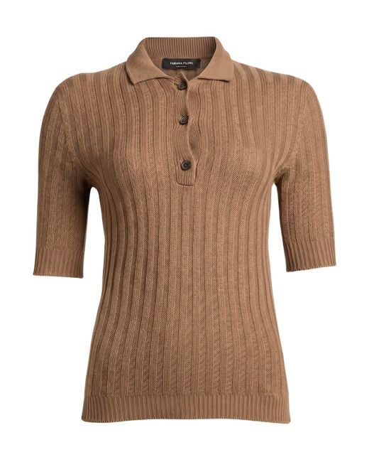 Fabiana Filippi Brown Camel Sweater Cashmere