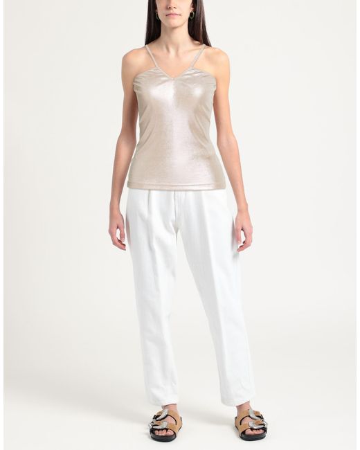 MVP WARDROBE Natural Platinum Top Polyester, Elastane