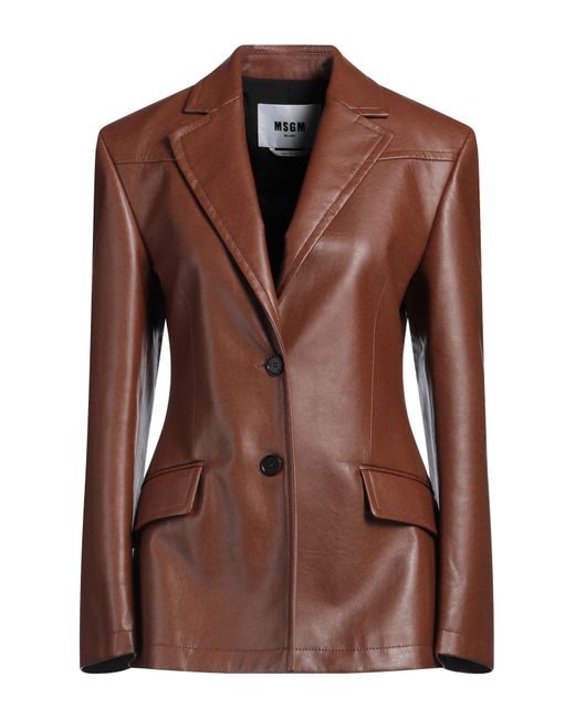 Blazer di MSGM in Brown