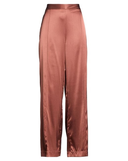 Roberto Collina Red Pants Silk, Elastane