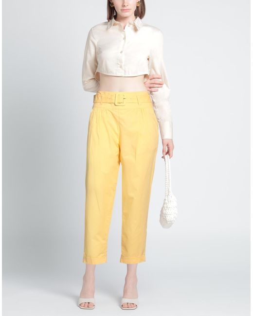 Patrizia Pepe Yellow Trouser