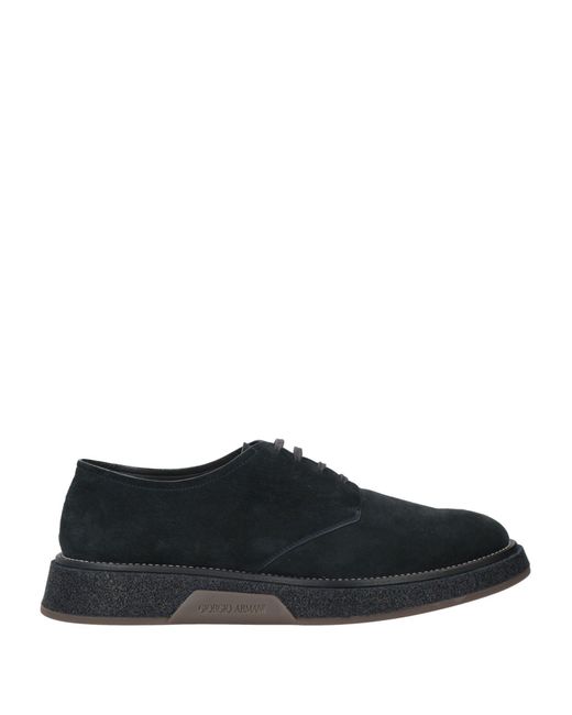 Giorgio Armani Black Lace-up Shoes for men