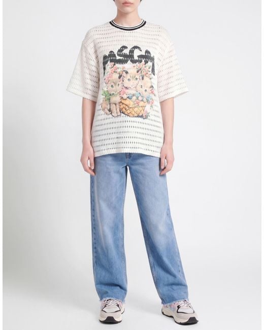 MSGM White Jumper