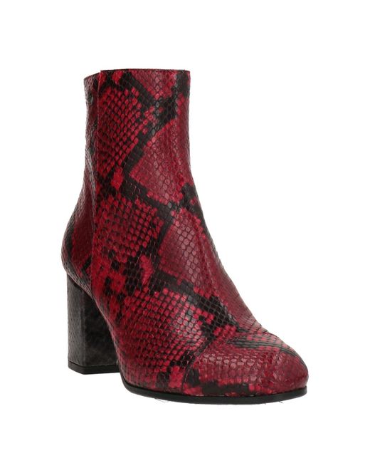 Zadig & Voltaire Red Ankle Boots