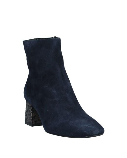 Pollini Blue Ankle Boots