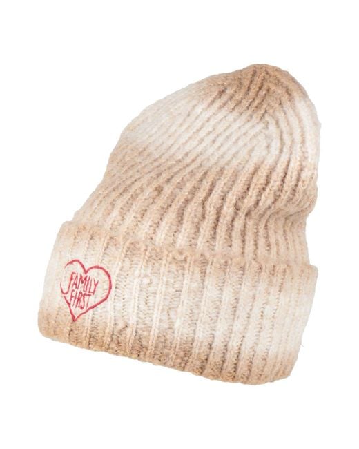 FAMILY FIRST Natural Hat Polyacrylic, Wool, Polyamide for men