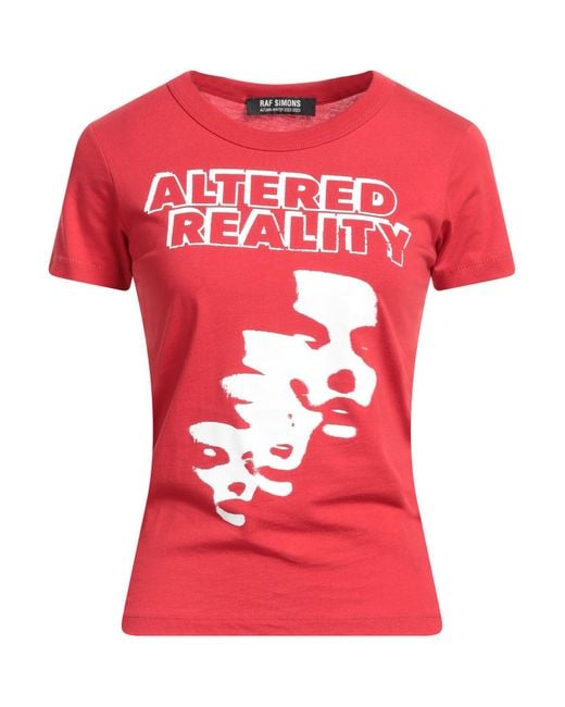 T-shirt di Raf Simons in Red
