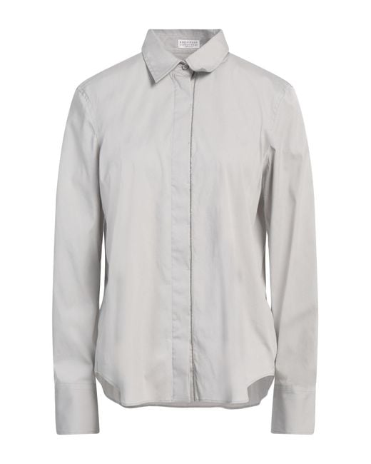 Camisa Brunello Cucinelli de color Gray