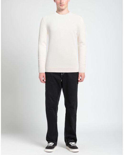 Alpha Studio White Jumper for men