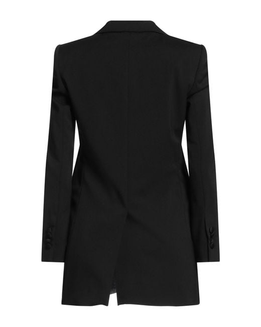 Lardini Black Blazer Polyester, Wool, Elastane