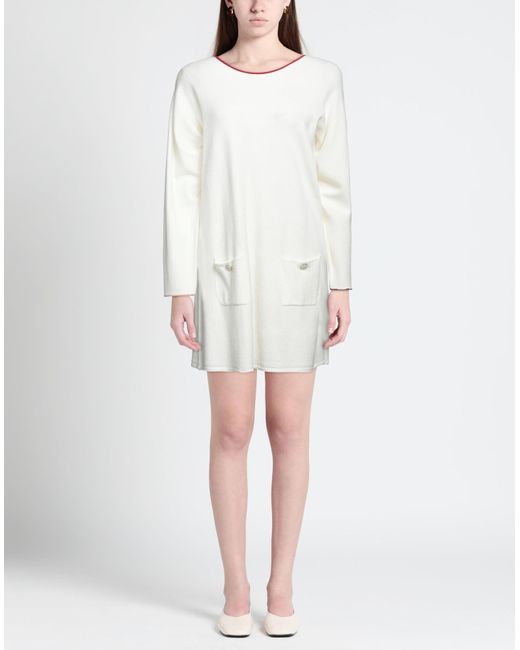 Semicouture White Mini Dress