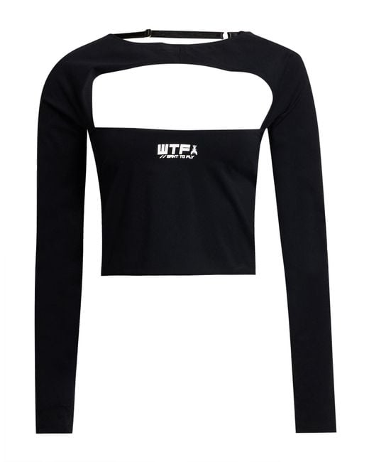 Patrizia Pepe Black Top Polyimide, Elastane