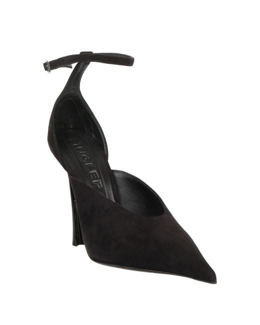 Mugler Black Pumps Leather