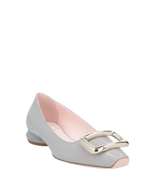 Roger Vivier Gray Ballet Flats