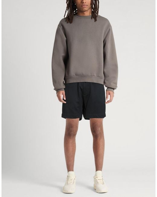 Y-3 Black Shorts & Bermuda Shorts Cotton, Recycled Polyester for men