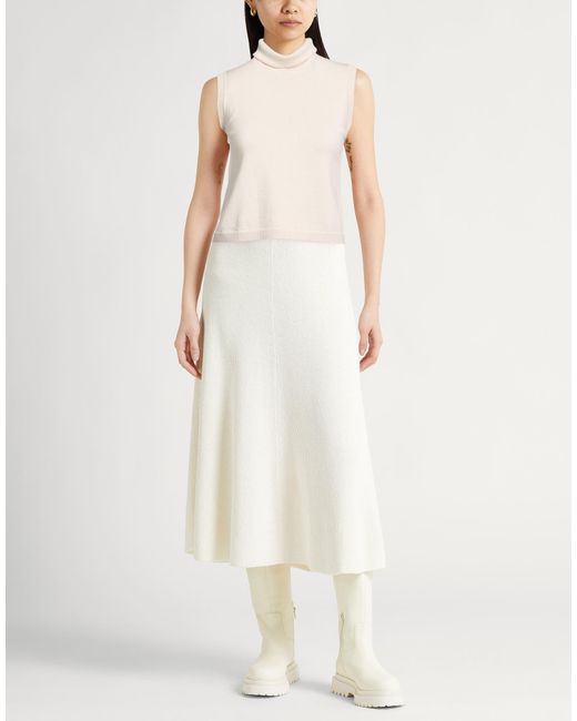 Anna Molinari White Rollkragenpullover