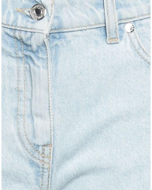 MSGM Blue Denim Shorts