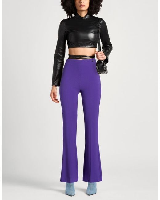 DIVEDIVINE Purple Pants Polyester