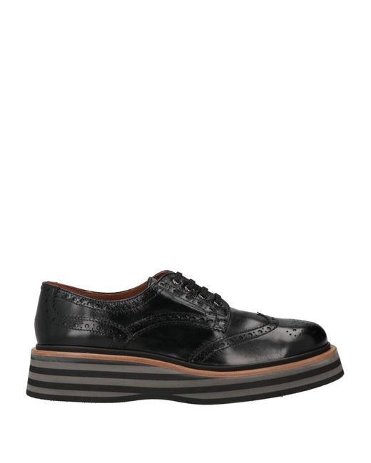 Pons Quintana Black Lace-Up Shoes Leather