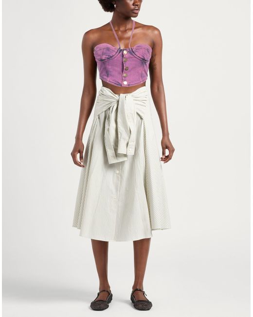 Pinko Purple Top Cotton, Lyocell, Polyester, Elastane
