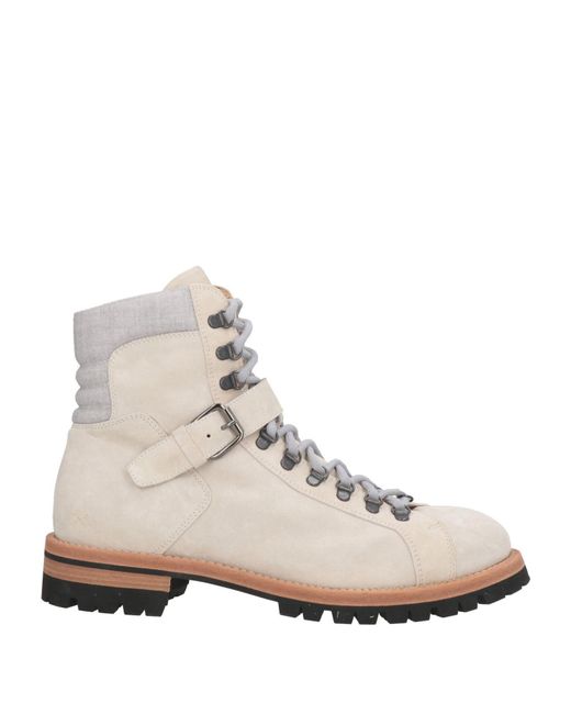 Eleventy Natural Ankle Boots Leather for men