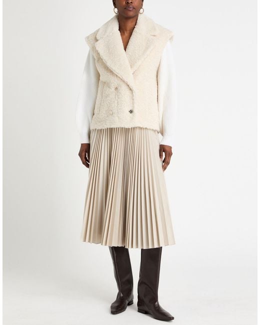 Maje White Shearling & Teddy