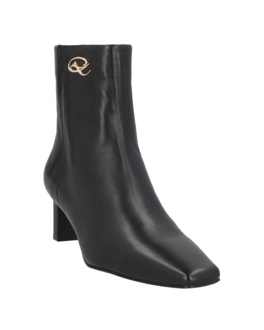 Christian Lacroix Black Ankle Boots Sheepskin