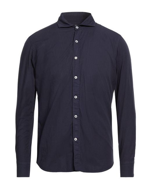 Bagutta Blue Shirt Cotton for men