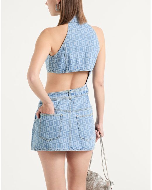 Gcds Blue Mini-Kleid