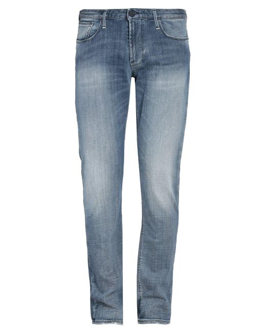 Emporio Armani Blue Denim Trousers for men