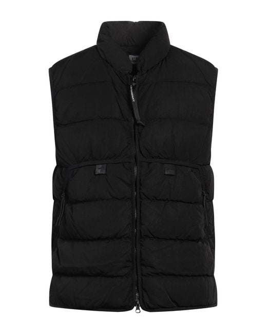 C P Company Black Gilet for men