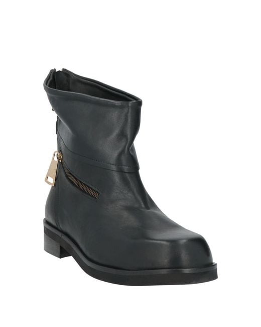 Divine Follie Black Ankle Boots