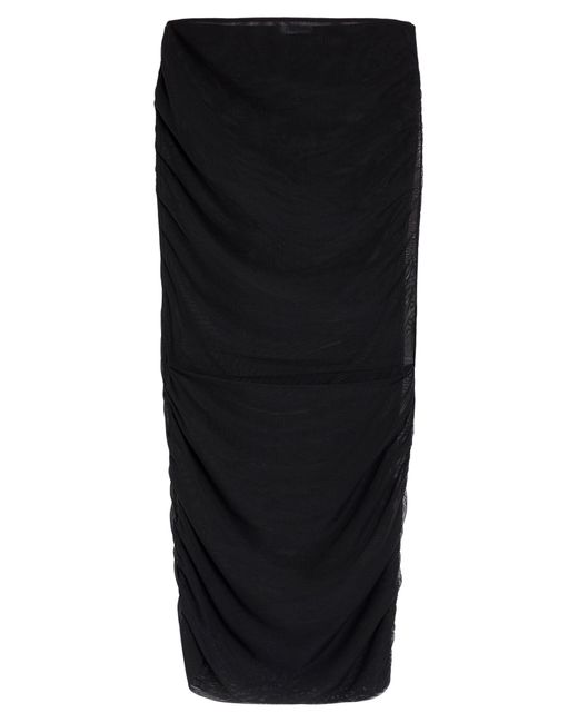Patrizia Pepe Black Midi Skirt