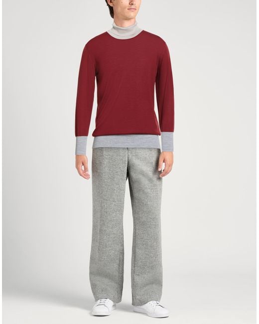 Eleventy Red Turtleneck Wool for men