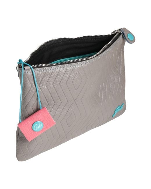 Gabs Gray Taupe Cross-Body Bag Calfskin