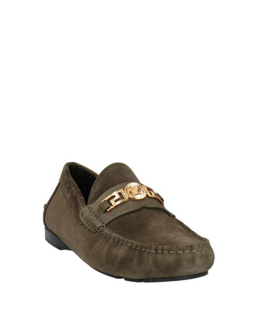 Versace Green Loafers for men