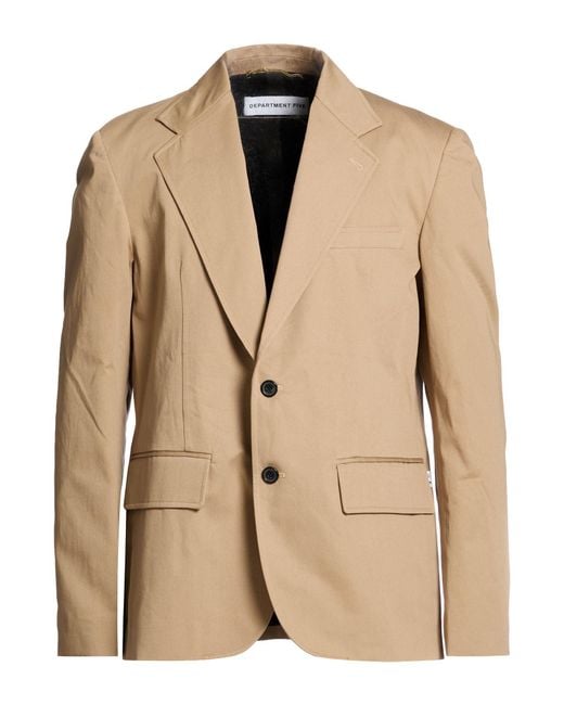 Department 5 Natural Sand Blazer Cotton for men