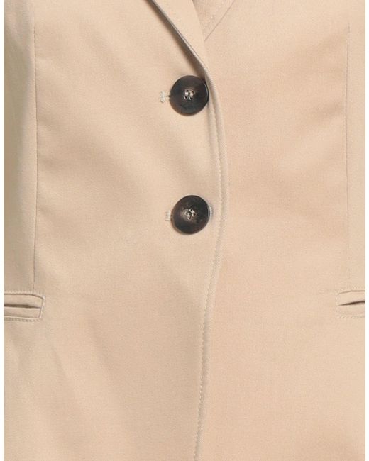 Caractere Natural Sand Blazer Cotton, Elastane