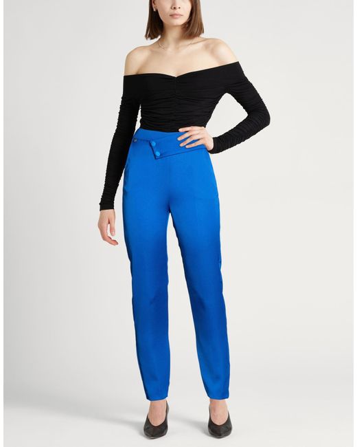 Liu Jo Blue Bright Pants Polyester