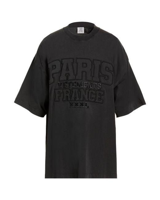 T-Shirt Vetements pour homme en coloris Black