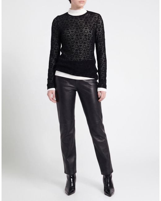 Marc Cain Black Sweater Cotton, Viscose, Elastane
