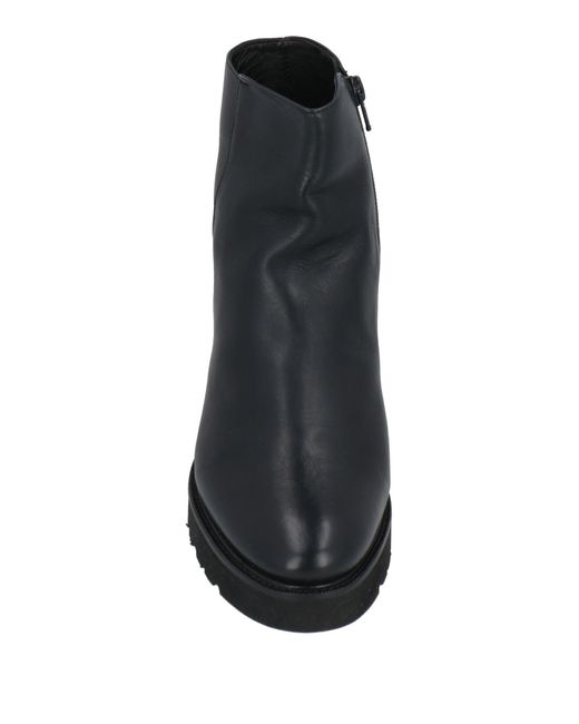 Luca Grossi Black Ankle Boots Leather