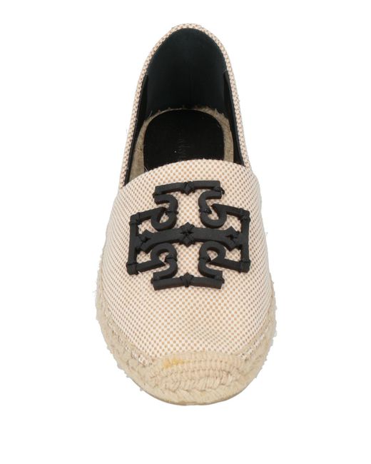 Tory Burch Brown Camel Espadrilles Leather, Textile Fibers