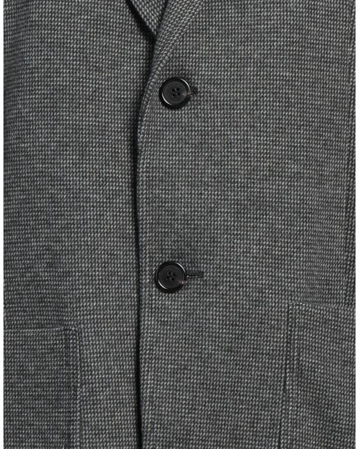 Dondup Black Blazer Polyester, Viscose, Polyamide, Elastane for men