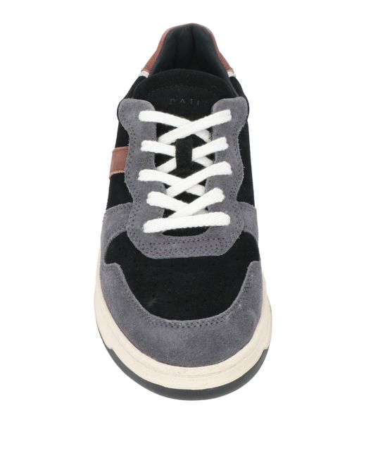 Date Black Sneakers Leather for men