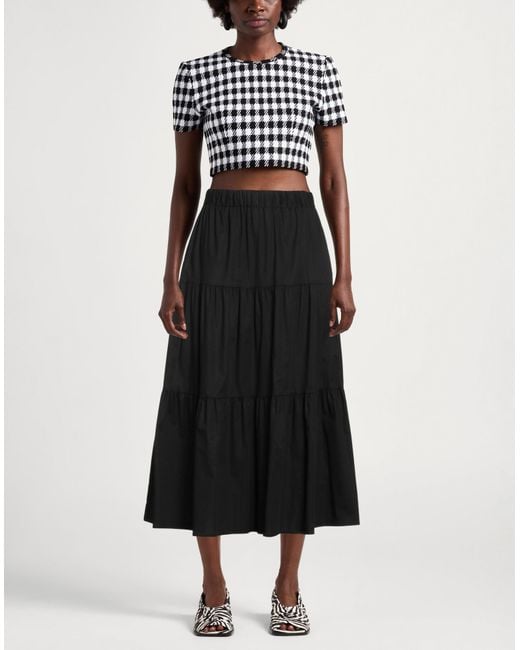 Alpha Studio Black Midi Skirt